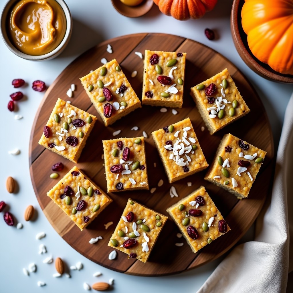 Barritas Energéticas de Semillas de Calabaza y Arándanos: Desayuno Keto y Sin Gluten