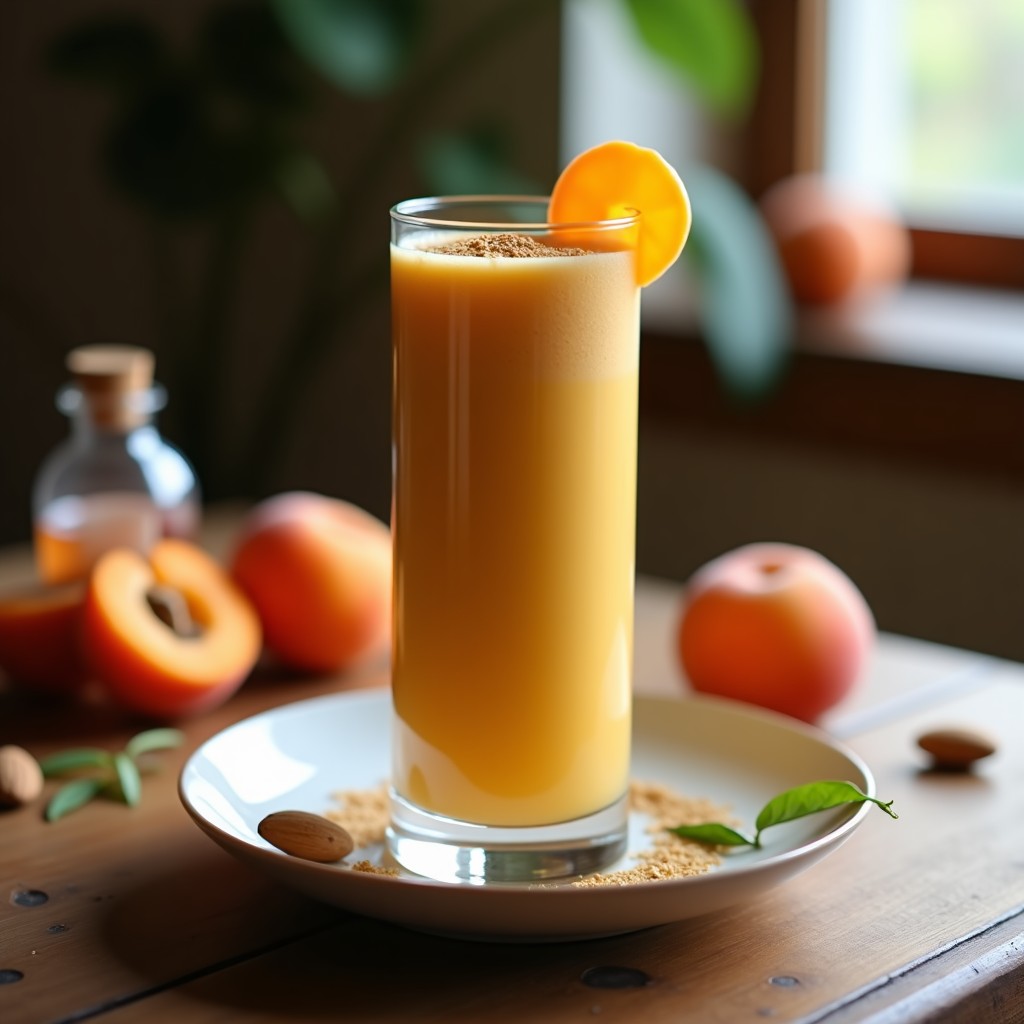 Batido de Albaricoque y Cardamomo: Bebida Vegana y Sin Lactosa con Toque Exótico