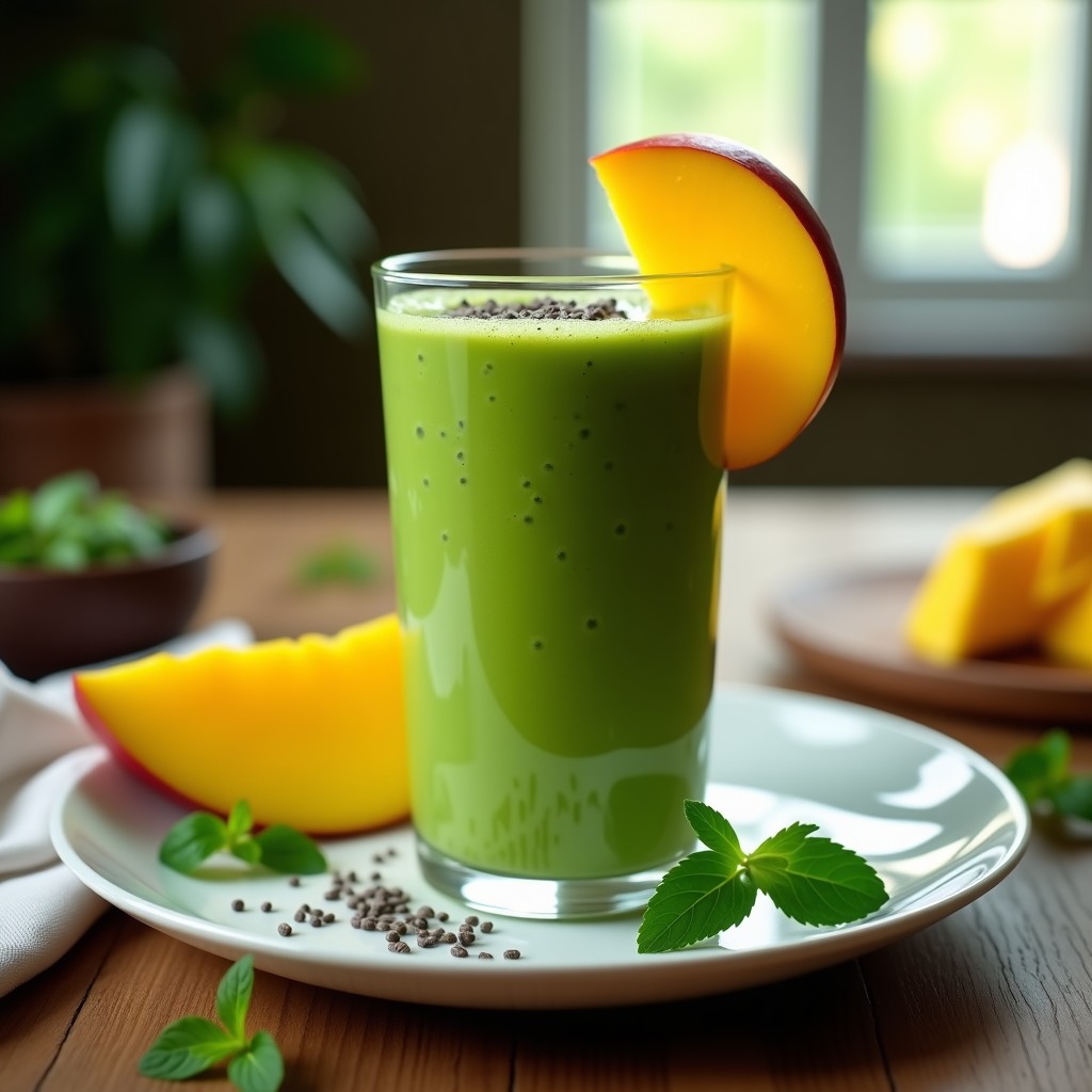 Batido de Espirulina y Mango: Receta Energizante y Detox en Thermomix