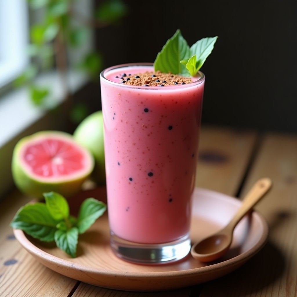 Batido de Guayaba y Semillas de Chía: Bebida Colombiana Detox y Rica en Fibra