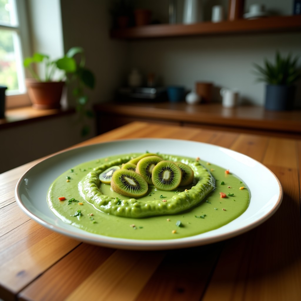 Batido Verde de Kiwi y Espirulina: Bebida Energética para Depuración Matutina