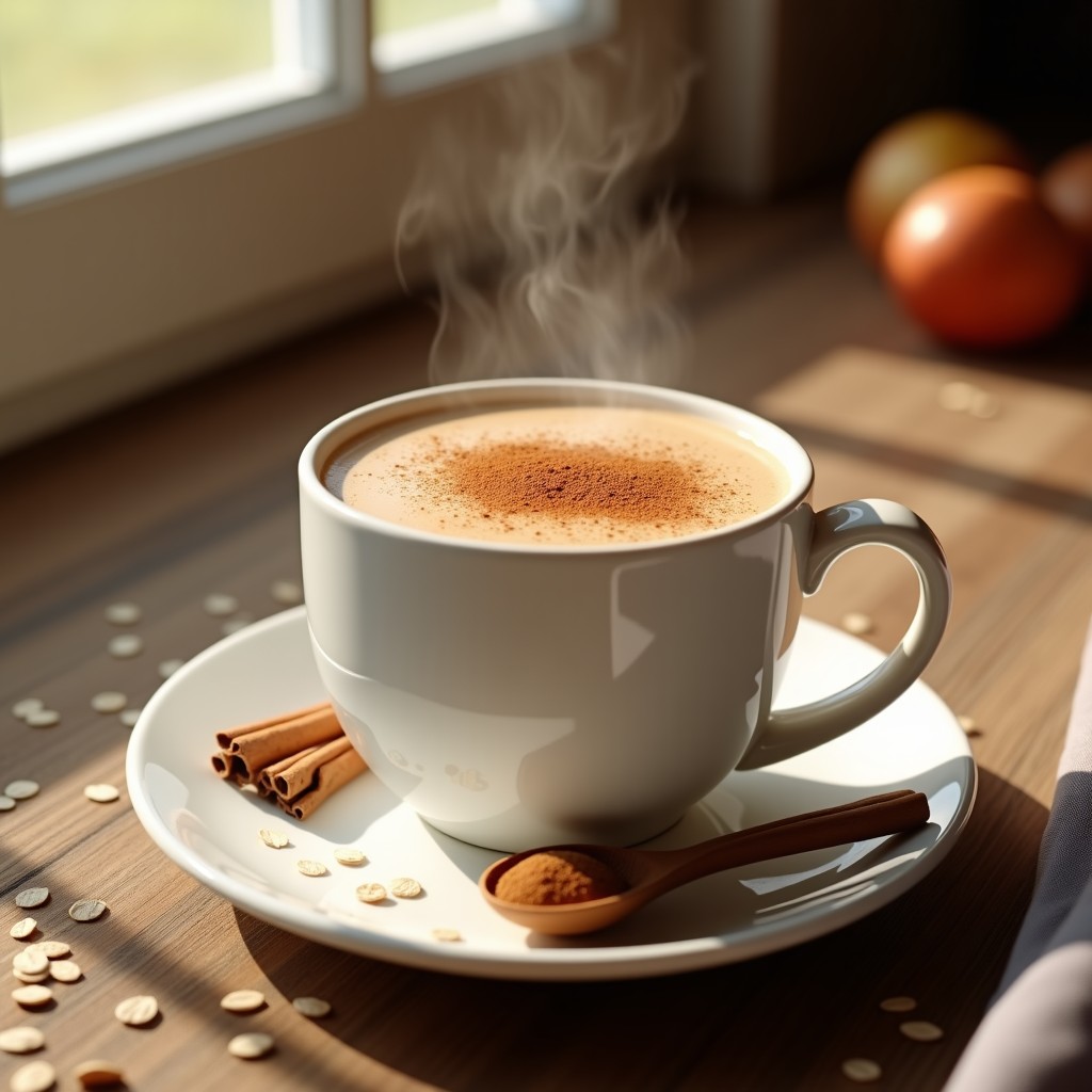 Bebida de Avena y Canela con Maca: Desayuno Energético y Sin Lactosa para Empezar el Día