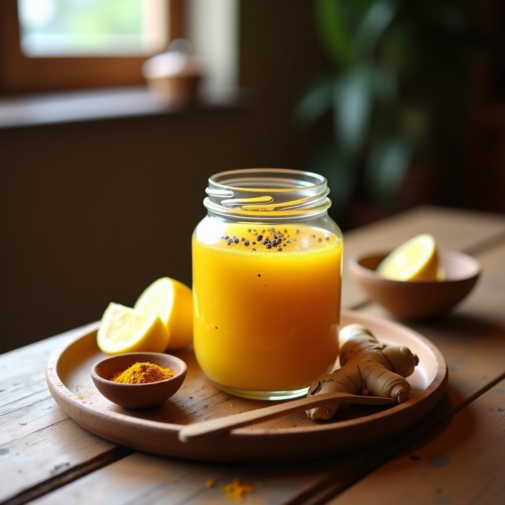 Bebida de Avena Fermentada con Cúrcuma y Pimienta Negra: Receta Probiótica en 24 Horas