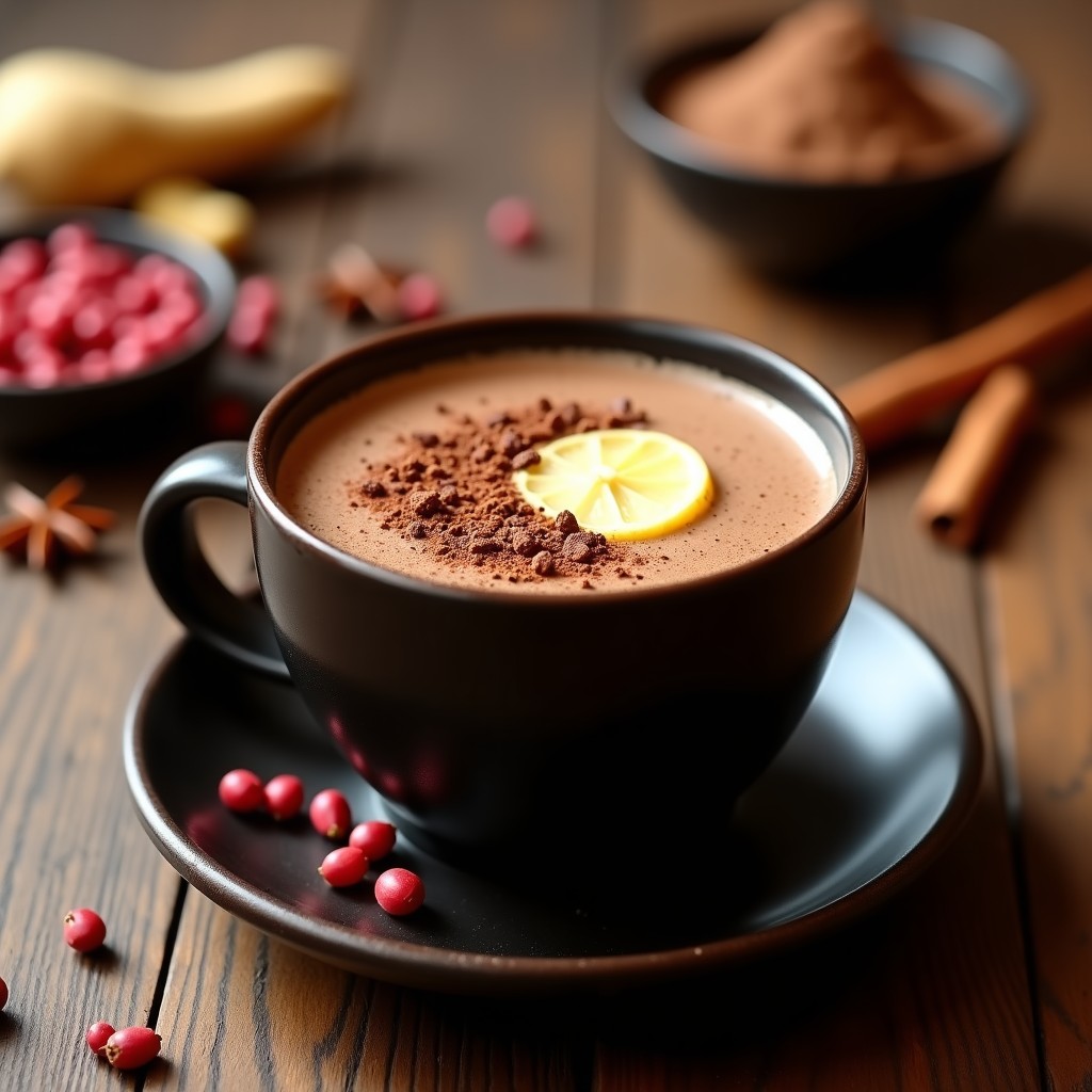 Bebida de Cacao y Maca con Especias: Tónico Energético Andino Sin Cafeína