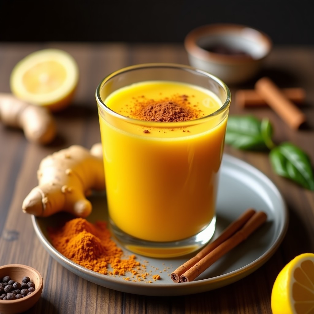 Bebida de Cúrcuma y Pimienta Negra con Jengibre: Tónico Antiinflamatorio en 5 Minutos