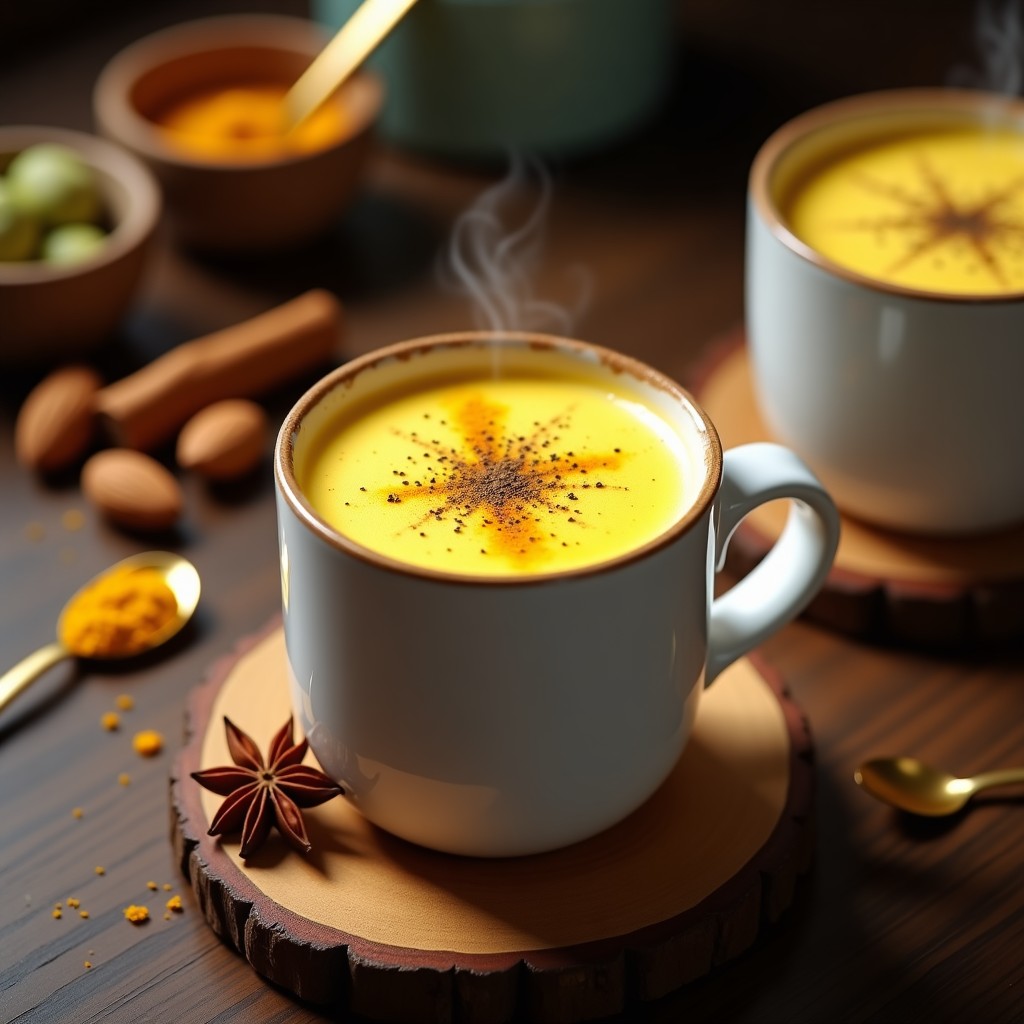Bebida Dorada de Cúrcuma, Pimienta Negra y Leche de Almendras: Receta antiinflamatoria en 5 minutos