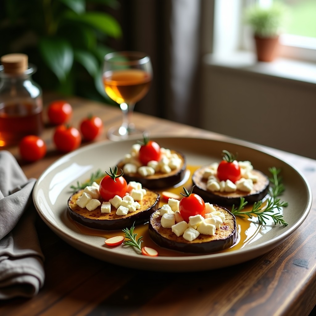 Berenjenas al Horno con Queso Feta y Miel de Tomillo: Receta Griega en 25 Minutos