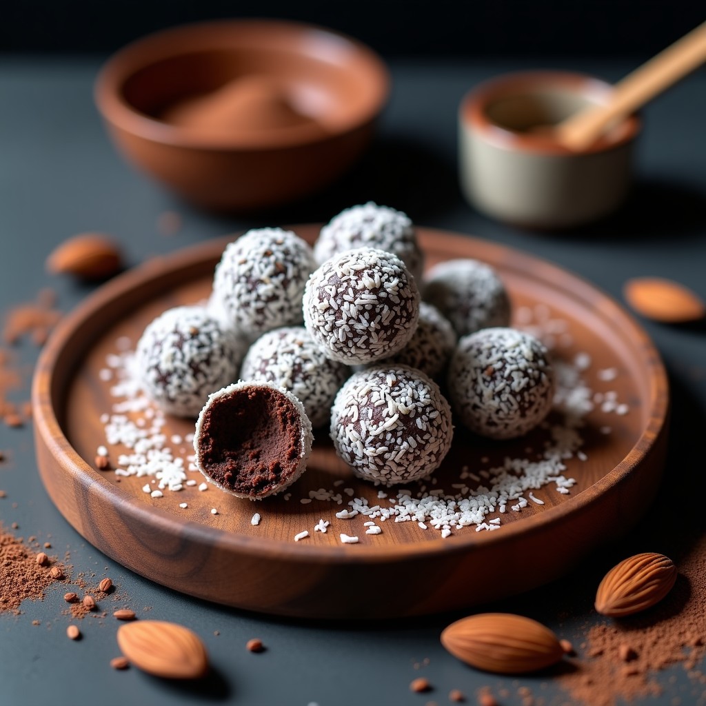 Bolitas de Energía de Cacao y Semillas de Chía: Snack Saludable Sin Horno en 5 Minutos