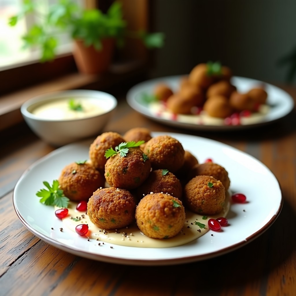 Bolitas de Falafel de Habas Negras y Cilantro: Aperitivo Egipcio en Airfryer Sin Harina