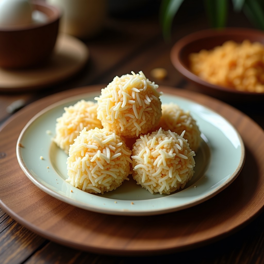 Bolitas de Mönchongó y Coco Rallado: Postre Colombiano Vegano y Sin Horno