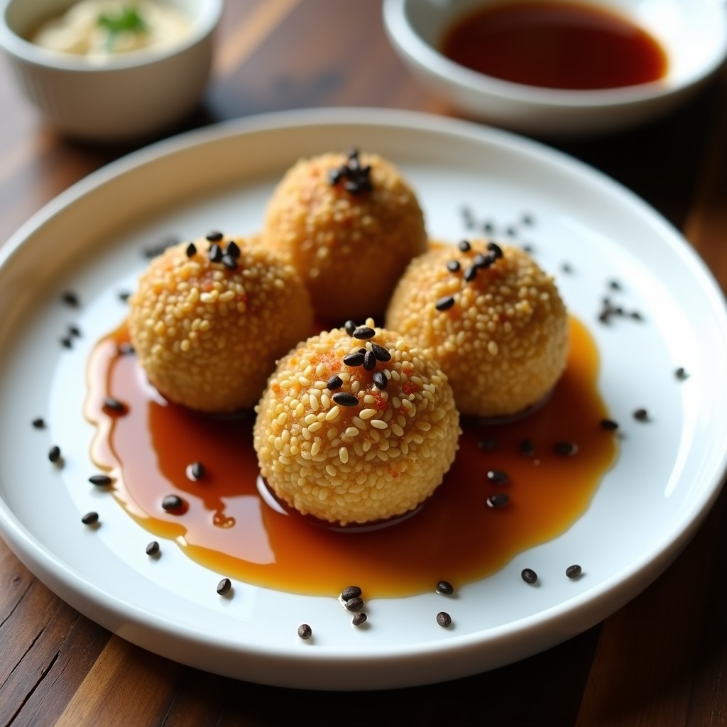 Bolitas de quinoa y algas nori rebozadas: Snack saludable y crujiente en Airfryer