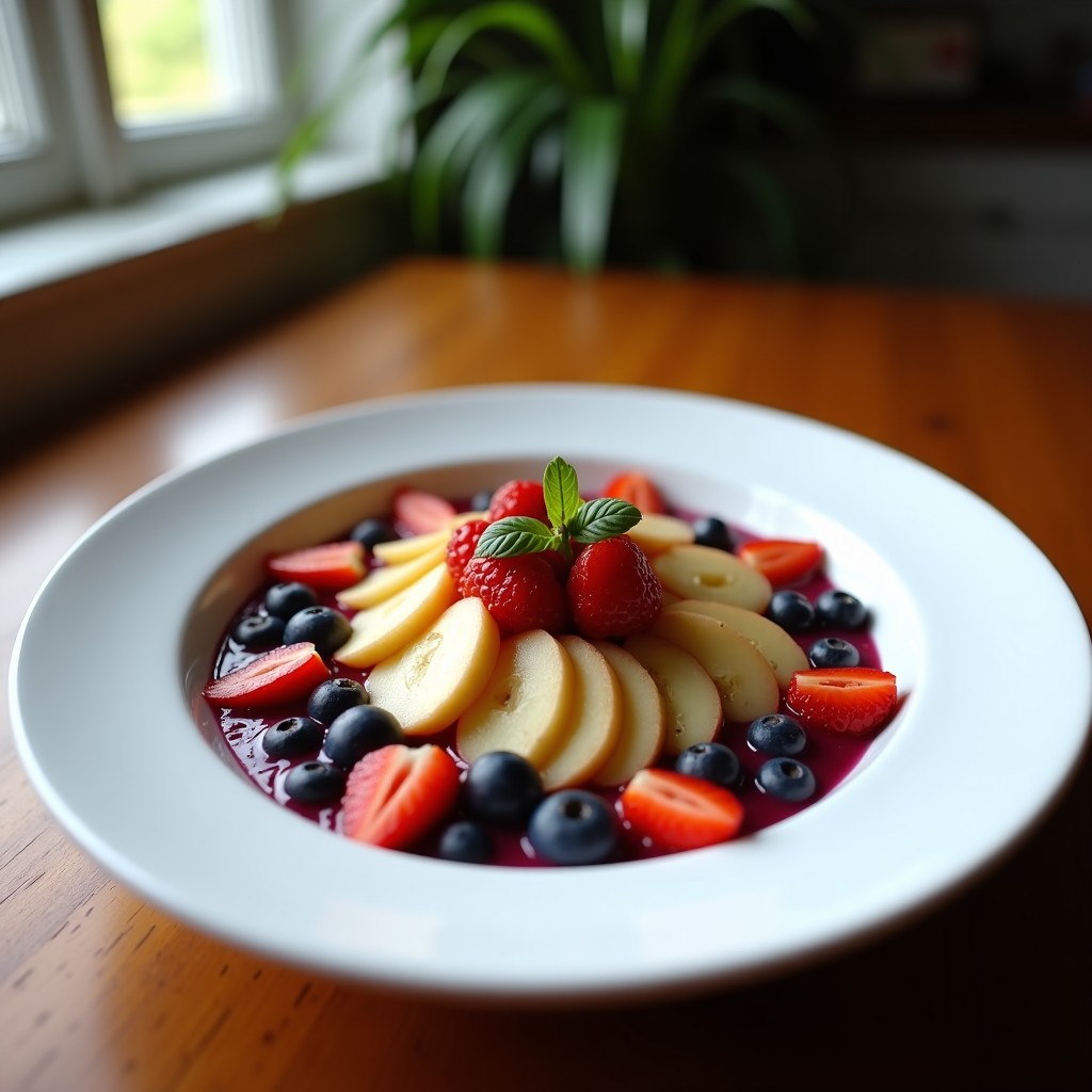 Bowl de Acai con Toppings Salados: Desayuno Brasileño Keto y Sin Azúcar