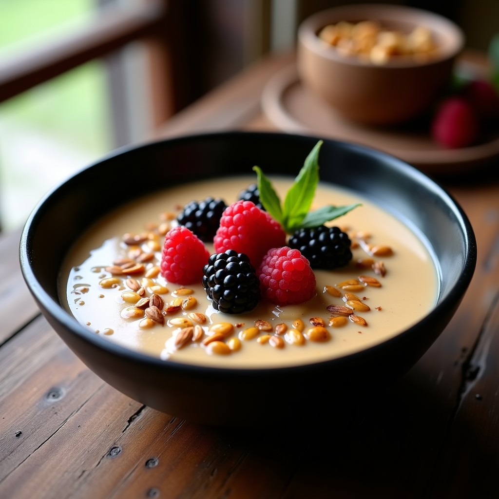 Bowl de Amaranto con Leche de Yegua y Frutos Rojos: Desayuno Mongol Tradicional