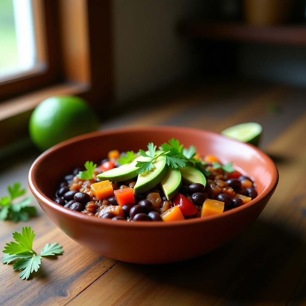 Bowl de Frijoles Charros con Chorizo Vegano: Receta en Olla Lenta Alta en Fibra