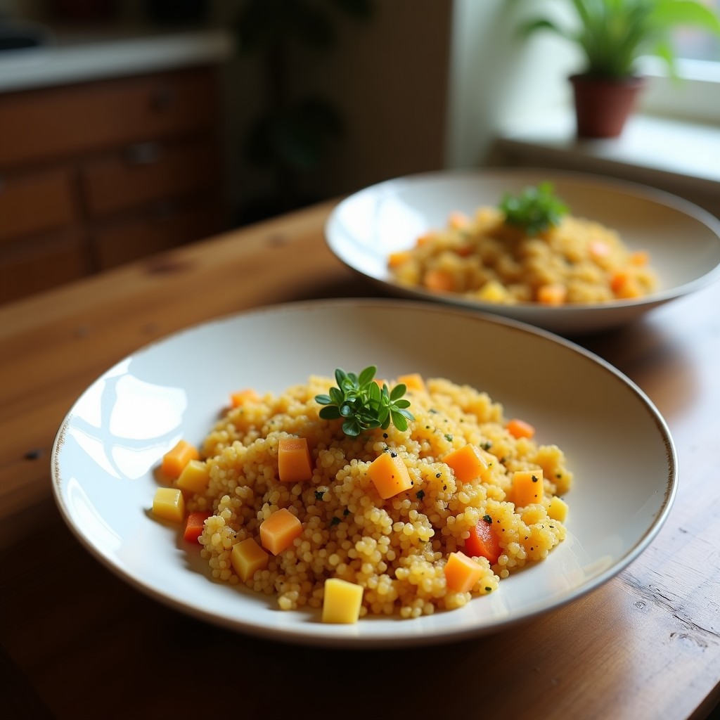 Bowl de Quinoa y Algas Dulce: Receta Vegana con Aderezo de Sésamo y Naranja Sanguina