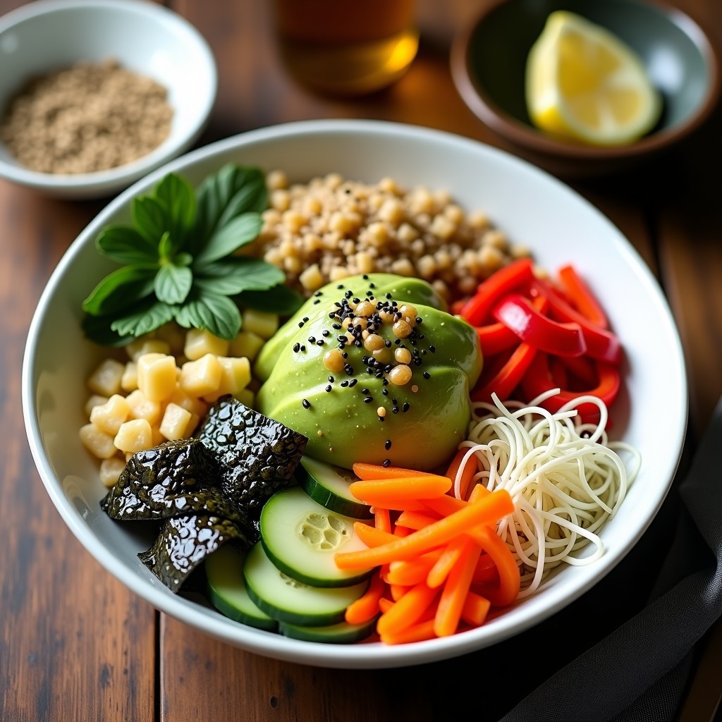 Bowl de Quinoa con Algas Nori y Sésamo: Receta Keto y Alta en Omega-3 en 20 Minutos