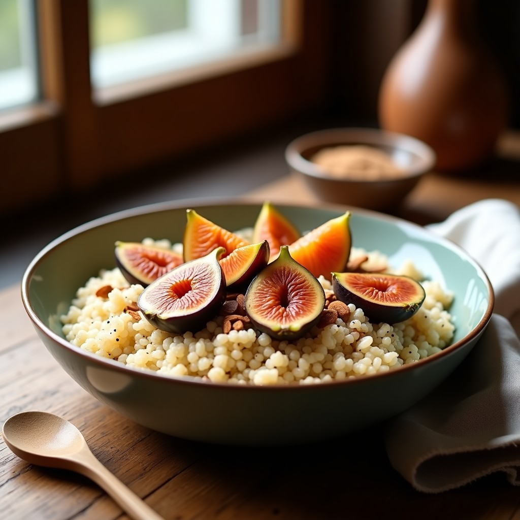 Bowl de Quinoa y Higos Caramelizados: Desayuno Energético Sin Azúcar