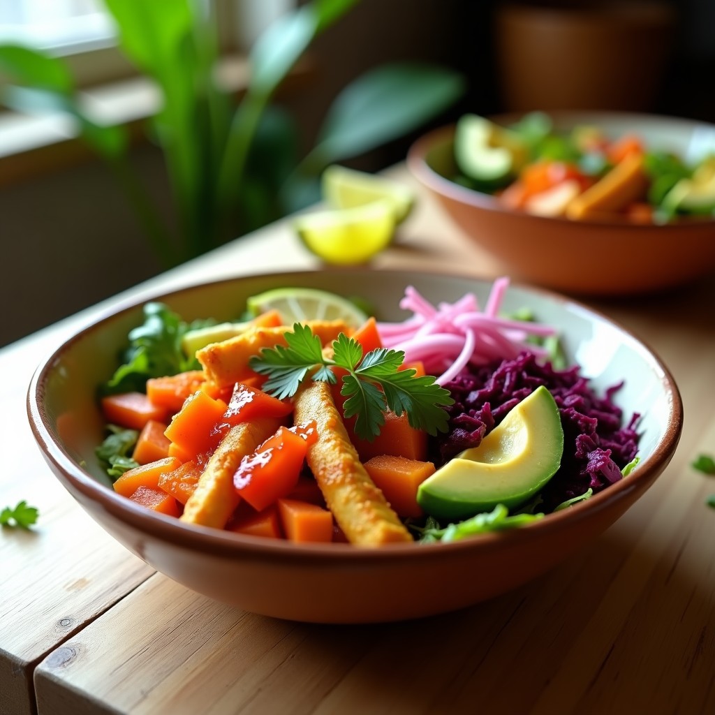 Bowl de Yuca Asada con Salsa de Guava y Chile Habanero: Receta Caribeña Vegana