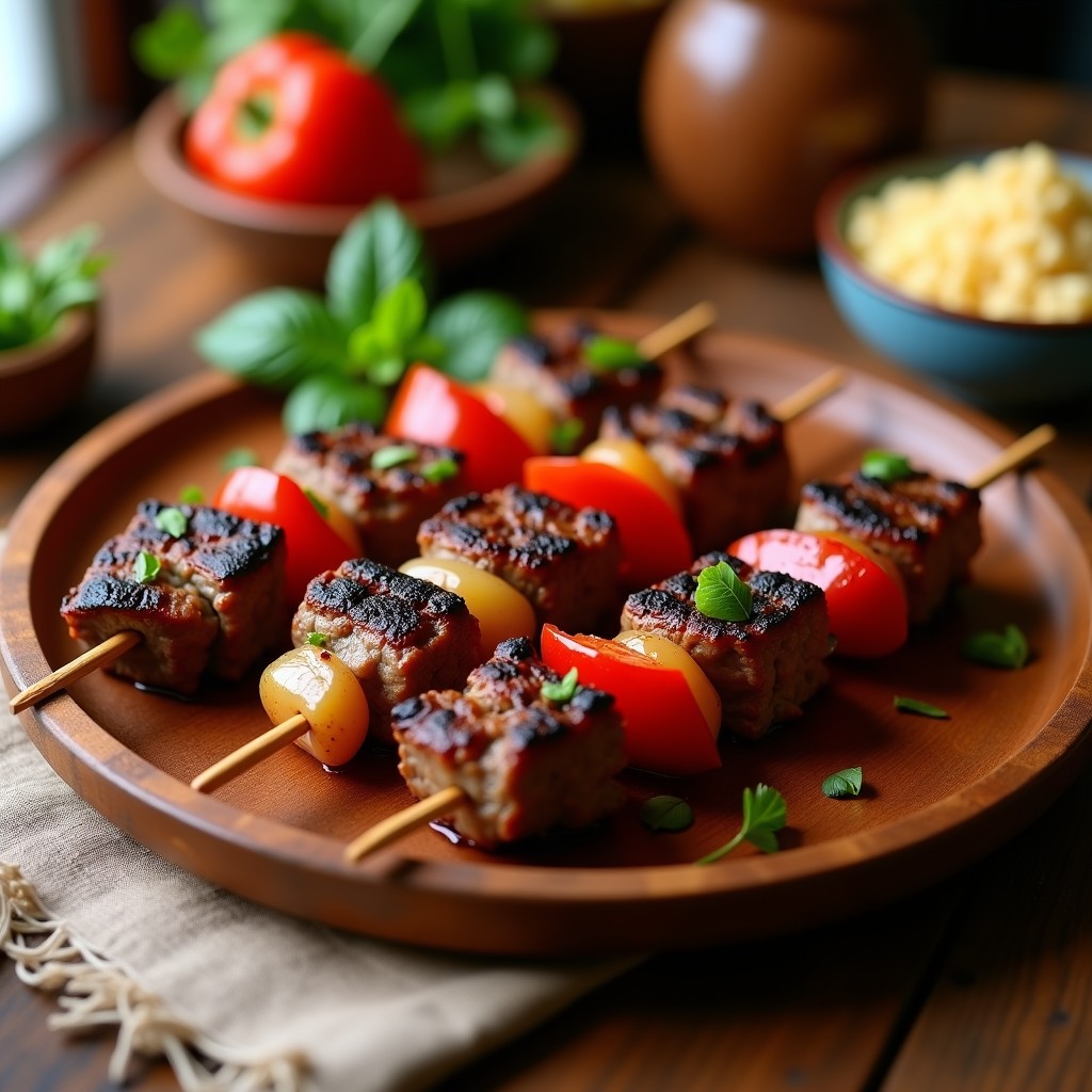 Brochetas de Cordero con Especias Marroquíes: Receta al Horno Jugosas y Aromáticas