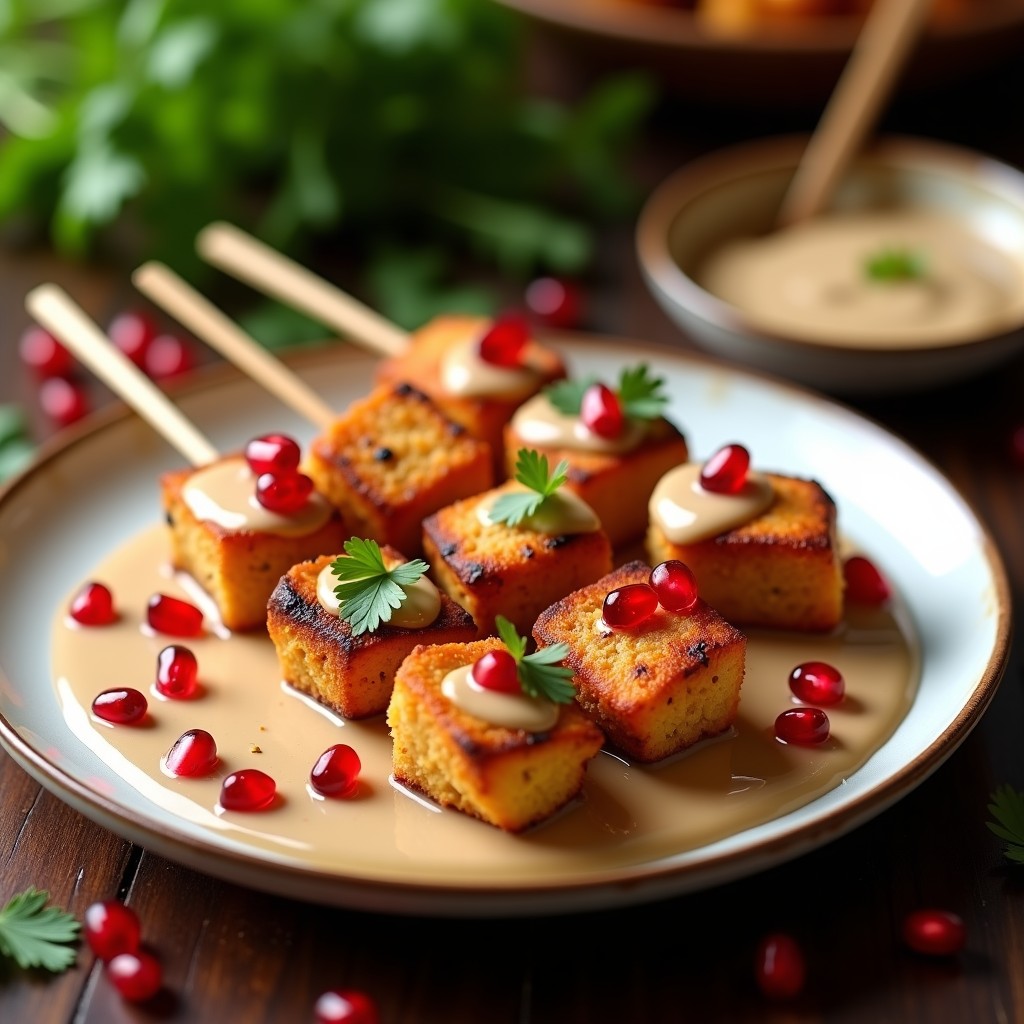 Brochetas de Pollo al Satchivi y Granada: Receta Georgiana en Airfryer con Toque Ácido