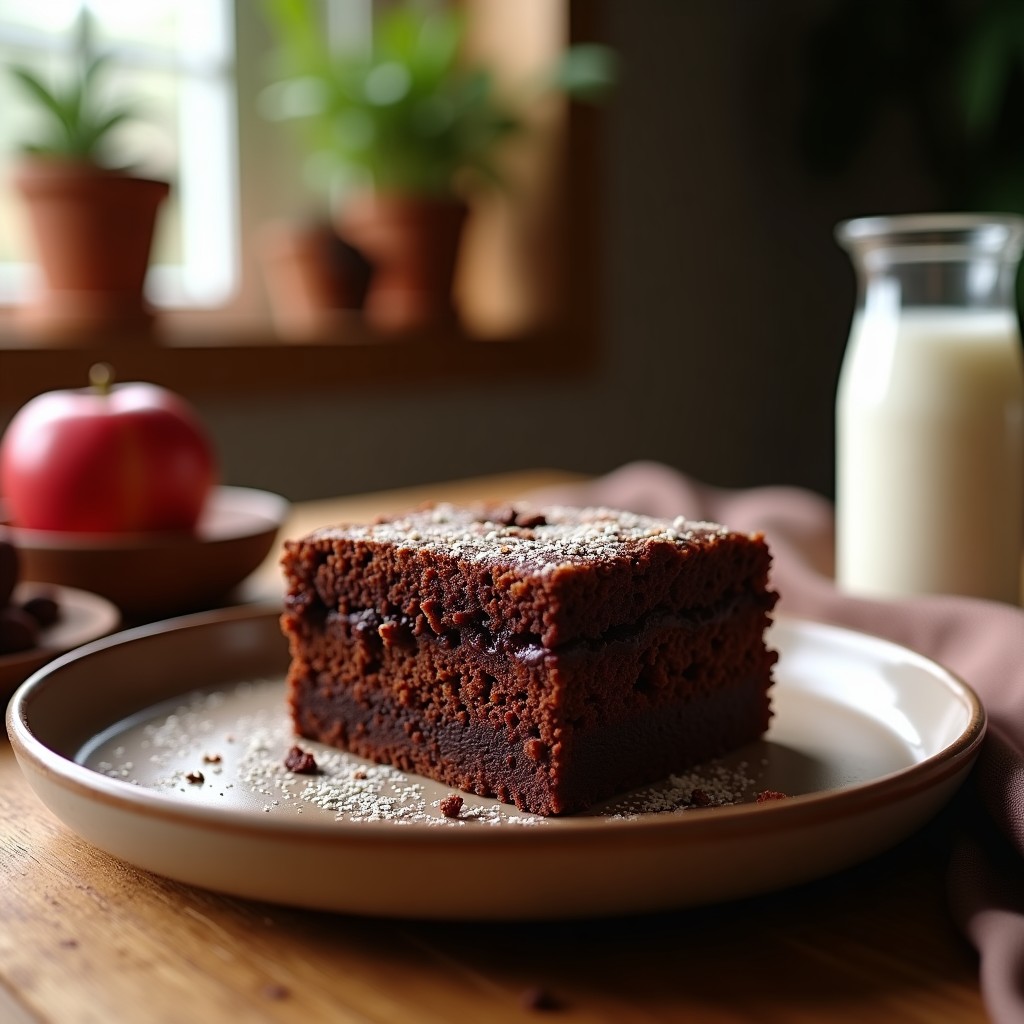 Brownie de boniato y cacao saludable sin horno, receta fácil y sin azúcar