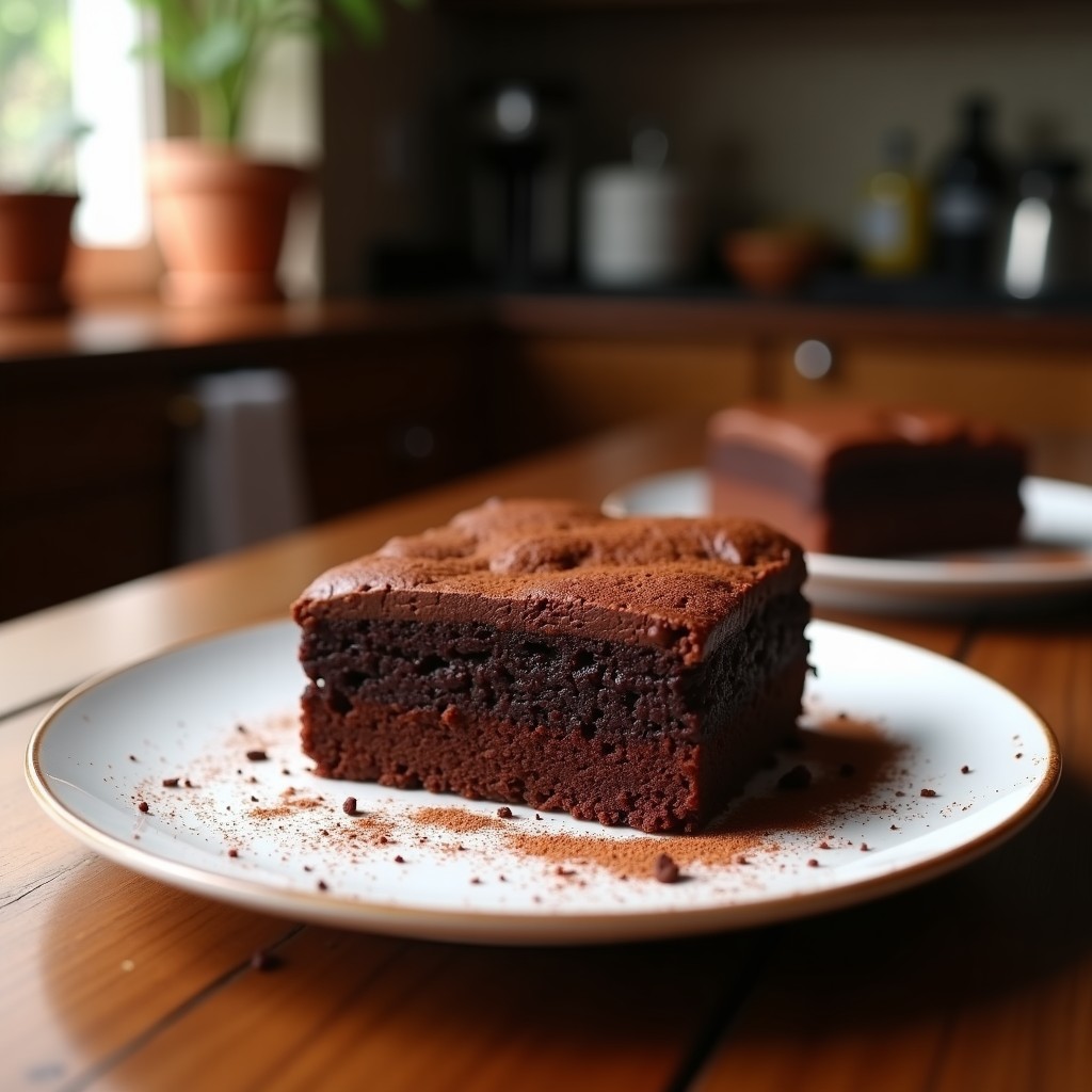 Brownie de boniato y cacao saludable, receta fácil y jugosa, sin azúcar ni harina, con boniato asado y cacao puro