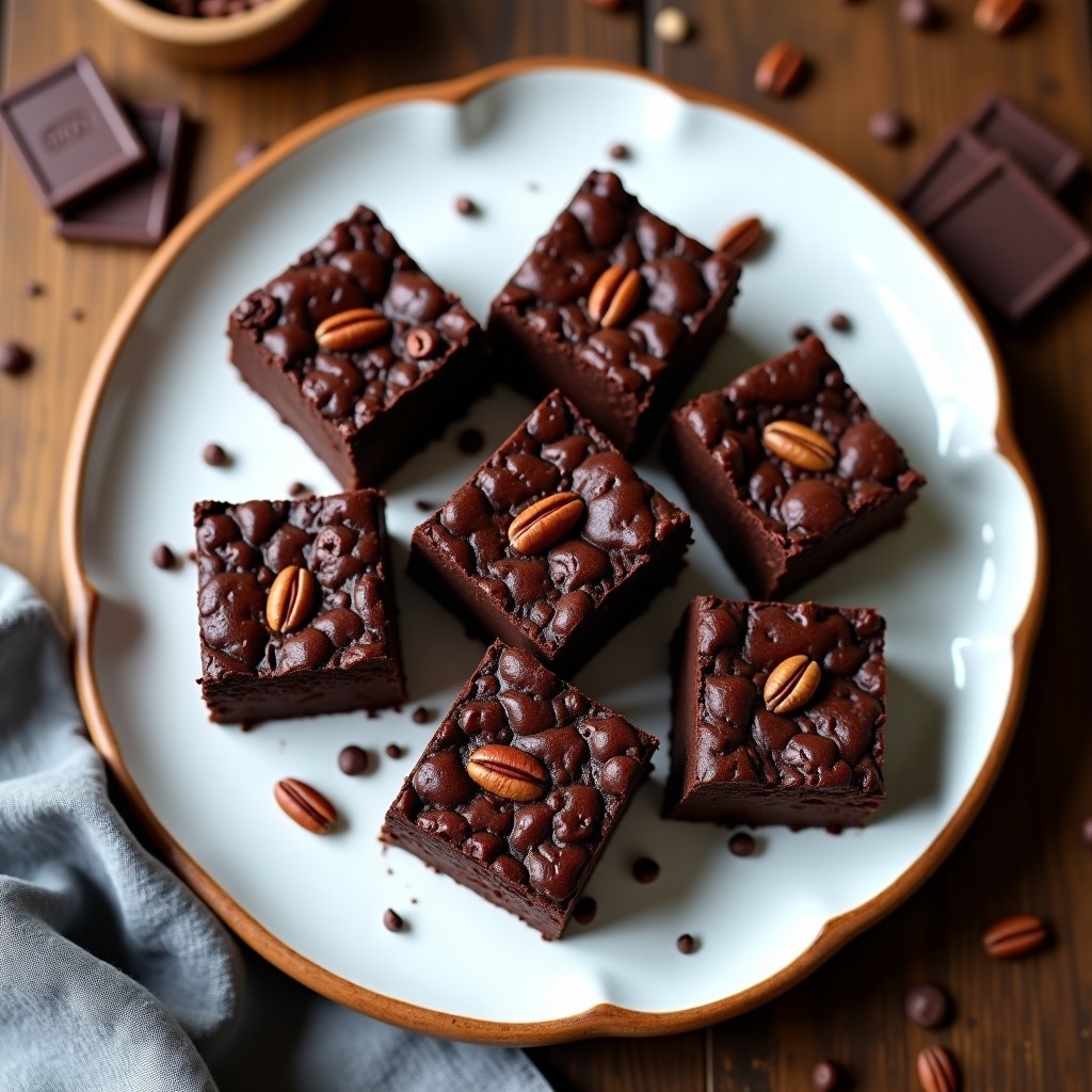 Brownies de Alubias Negras y Chocolate 85%: Postre Vegano y Alto en Fibra