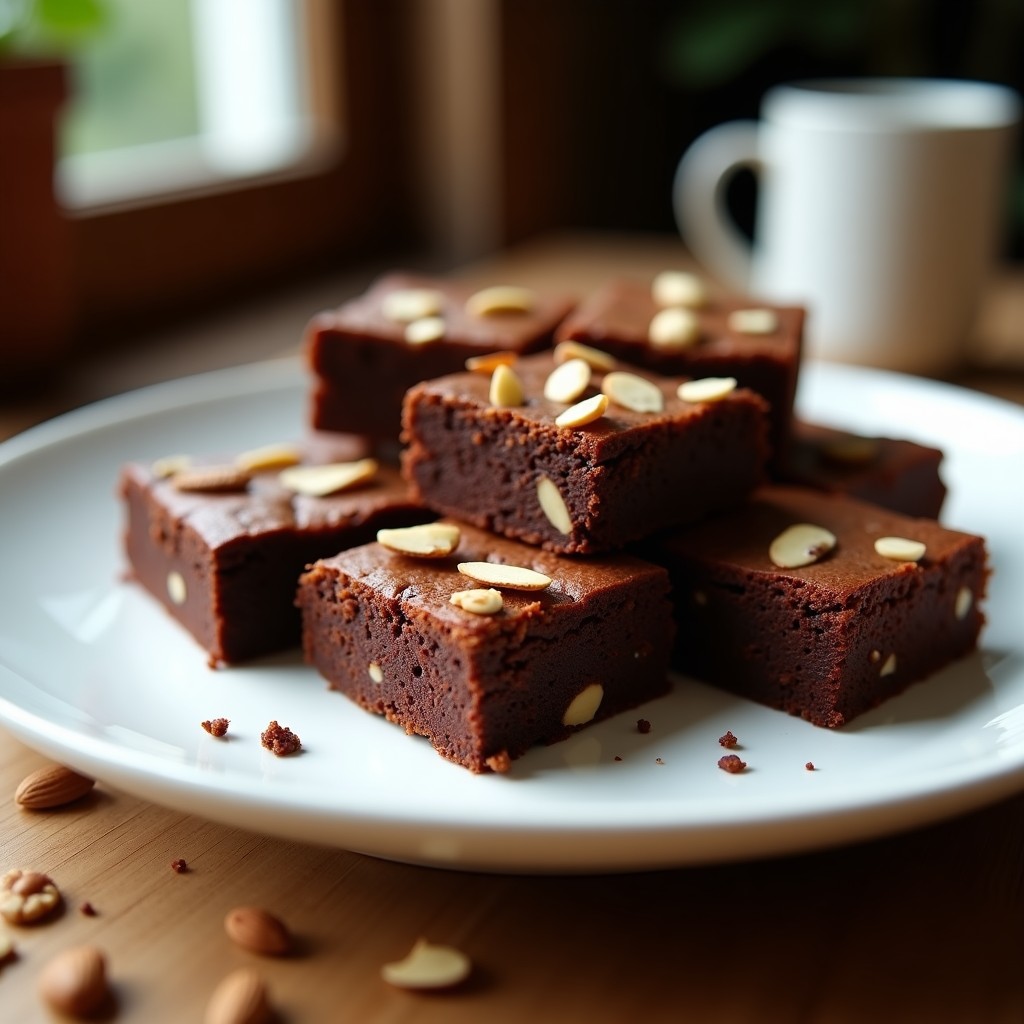 Brownies de Harina de Almendra y Puré de Dátiles: Postre Sin Gluten y Sin Azúcar en 20 Minutos