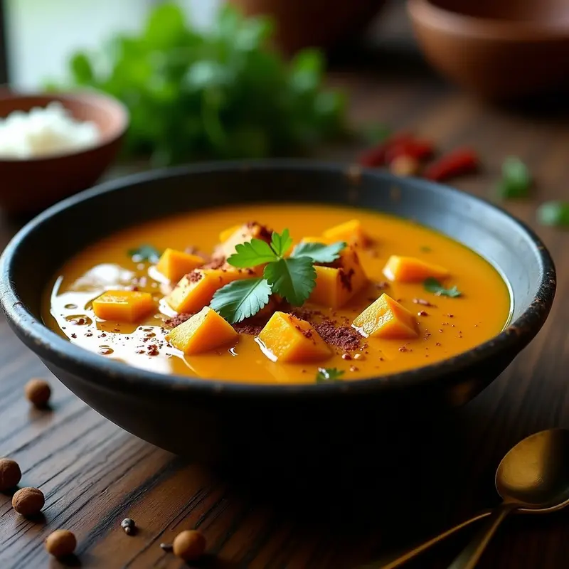 Curry de Calabaza con Asafoétida: Receta Indiana Express con Toque Especiado