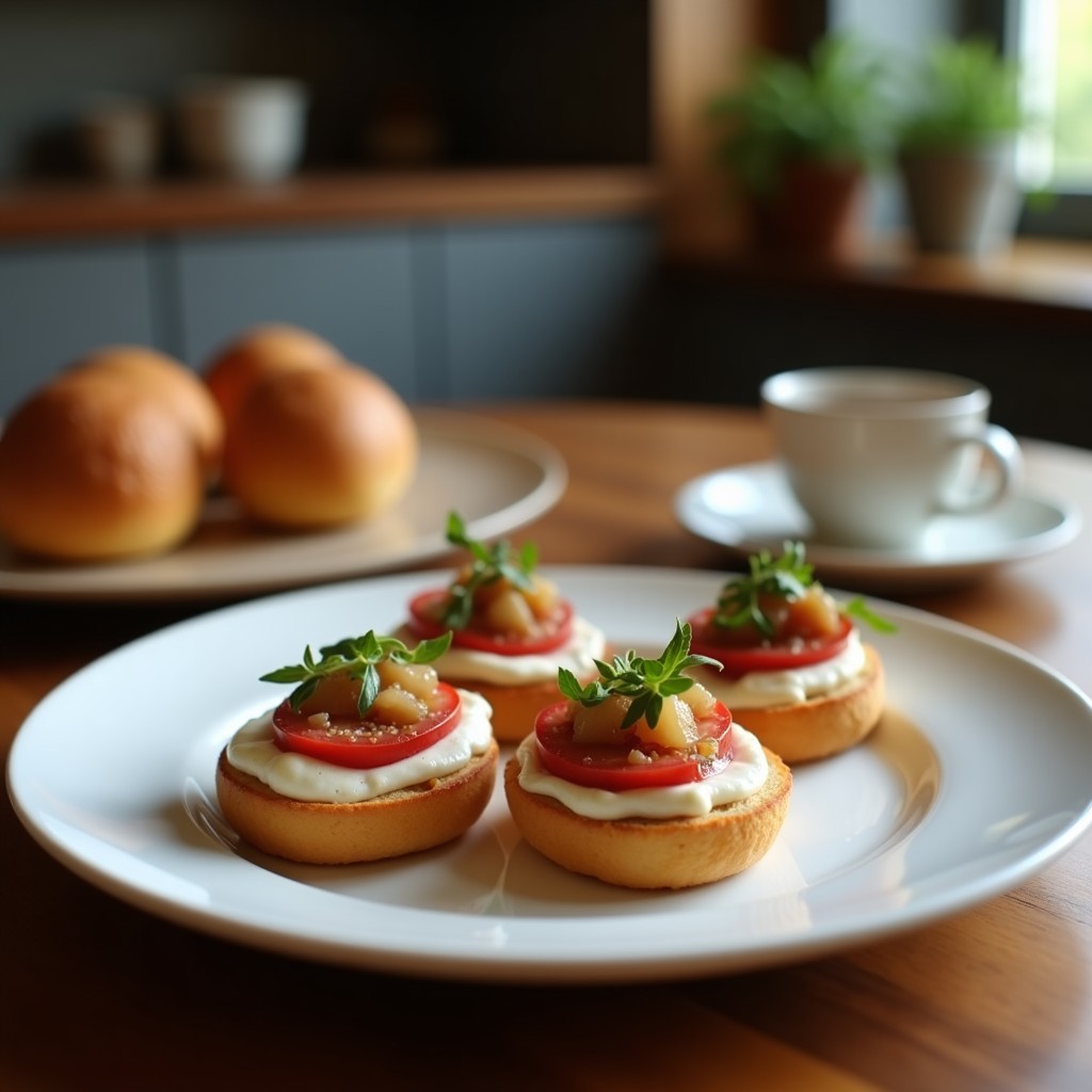 Canapés de Pan de Centeno con Pâté de Lentejas y Cebolla Morada: Aperitivo Vegano Gourmet