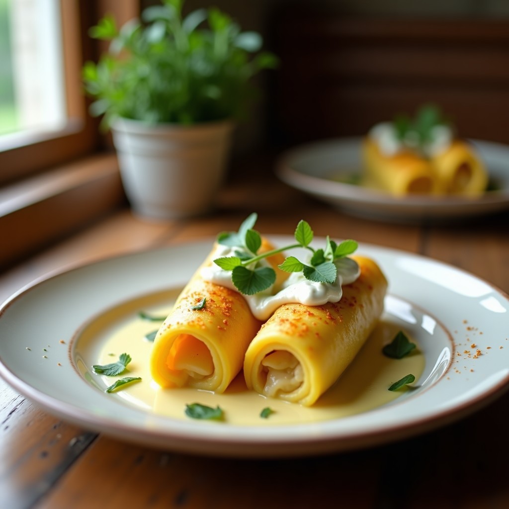 Canelones de Espárragos y Ricotta con Salsa de Limón: Receta Italiana Ligera y Sin Gluten