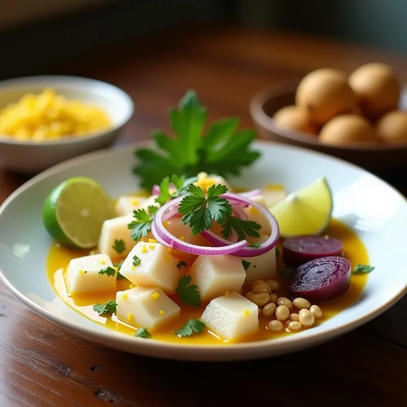Cebiche Peruano Auténtico: Receta con Pescado Fresco y Leche de Tigre Tradicional