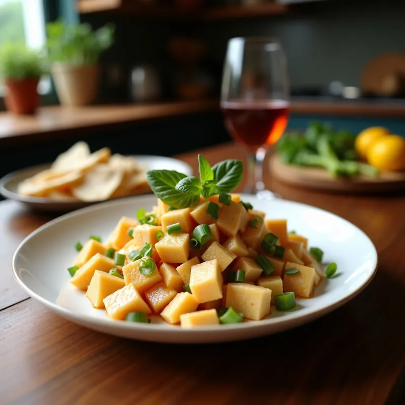 Cebiche Vegano de Algas Corales y Tofu: Receta Fresca con Toque Marino en 15 Minutos
