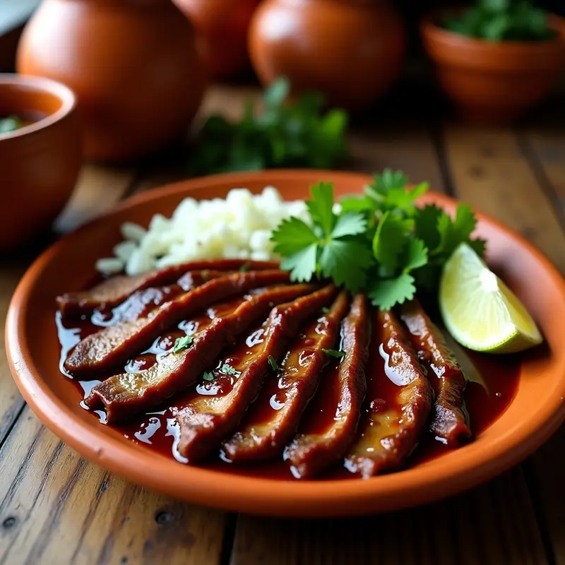 Cecina Estilo Hidalgo con Chiles Pasilla: Receta Auténtica en 30 Minutos y Sin Horno