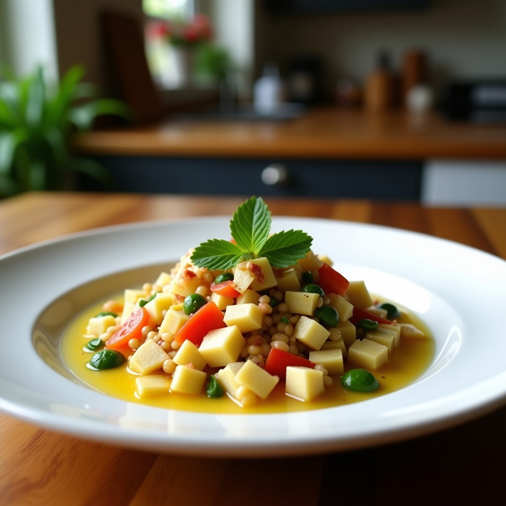 Ceviche de Camu Camu y Coral de Algas: Receta Peruana Vegana con Toque Marina