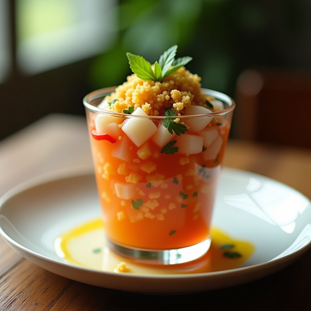 Ceviche de Corvina y Lulo con Crujiente de Quinoa: Receta Colombiana Picante y Refrescante