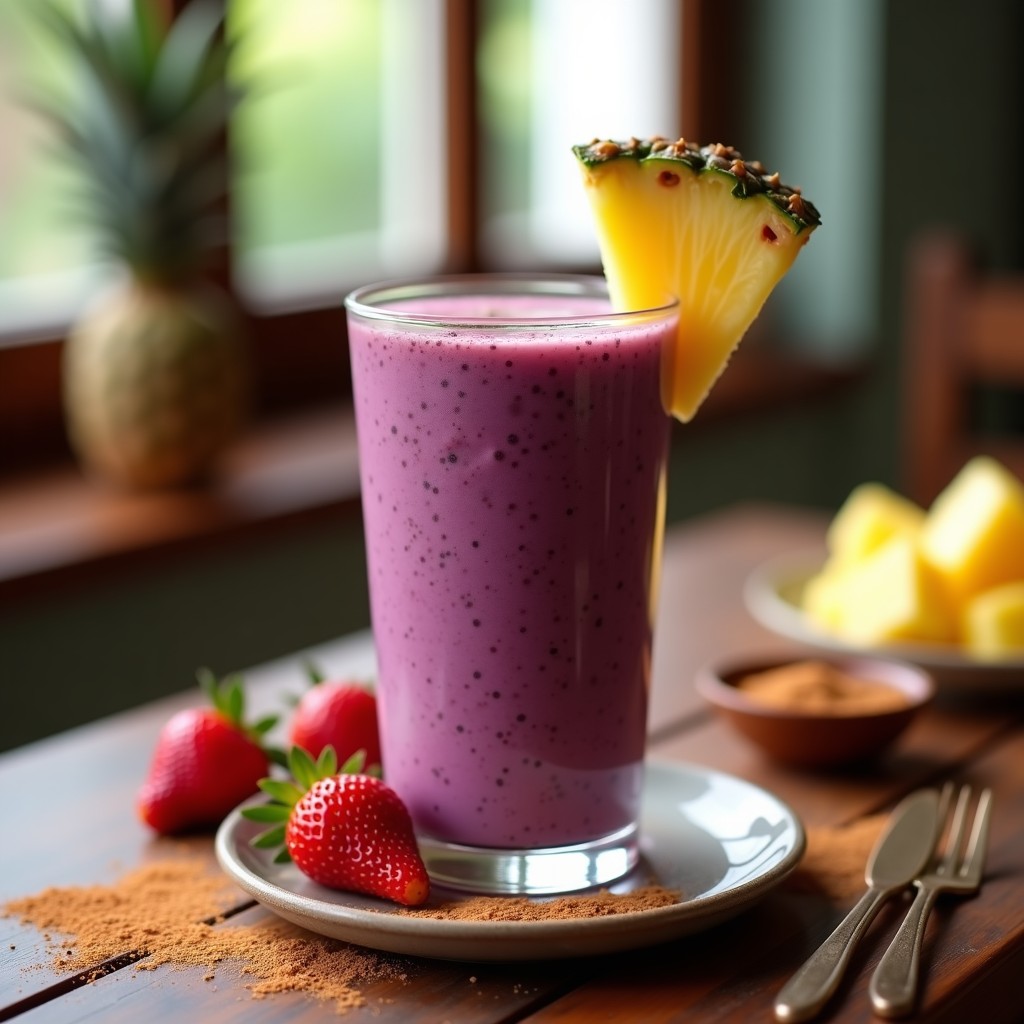 Chaquí Sango: Batido de improving Peruano con Maíz Morado y Frutas en 7 Minutos