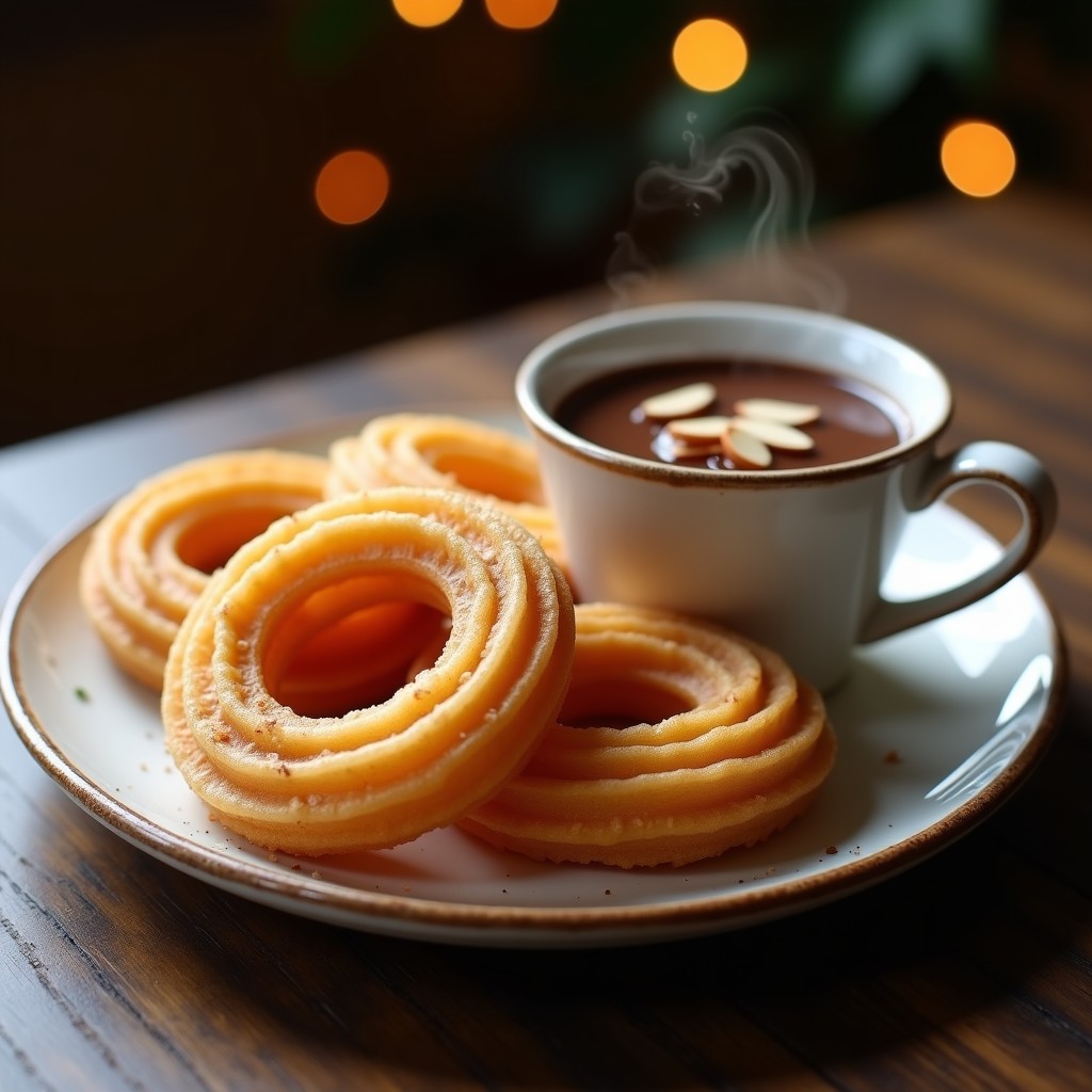 Churros de Quinoa con Chocolate Caliente de Almendras: Receta Sin Gluten y Sin Azúcar