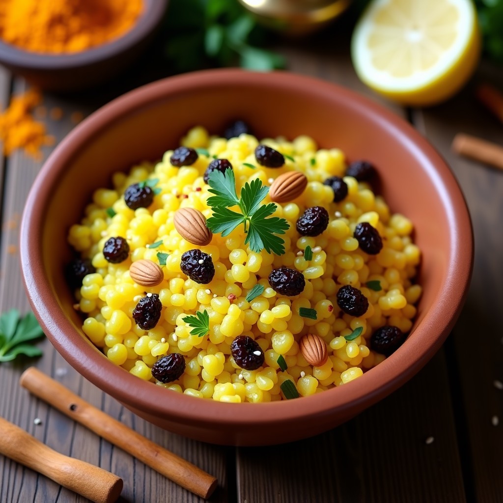 Couscous de Coliflor y Pasas: Receta Keto con Especias Marroquíes en Thermomix