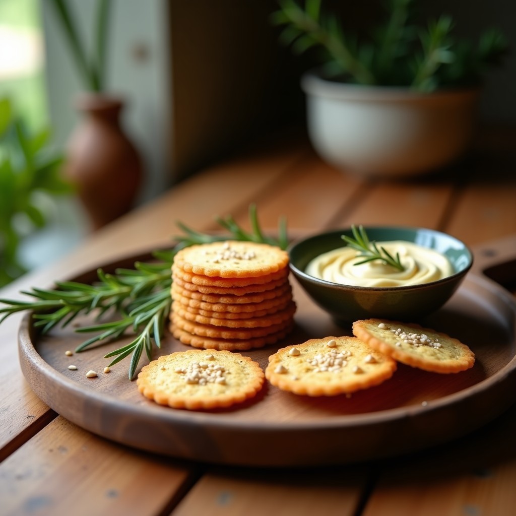 Crackers de Semillas de Lino y Romero: Receta Sin Harina y Baja en Calorías para Tupper