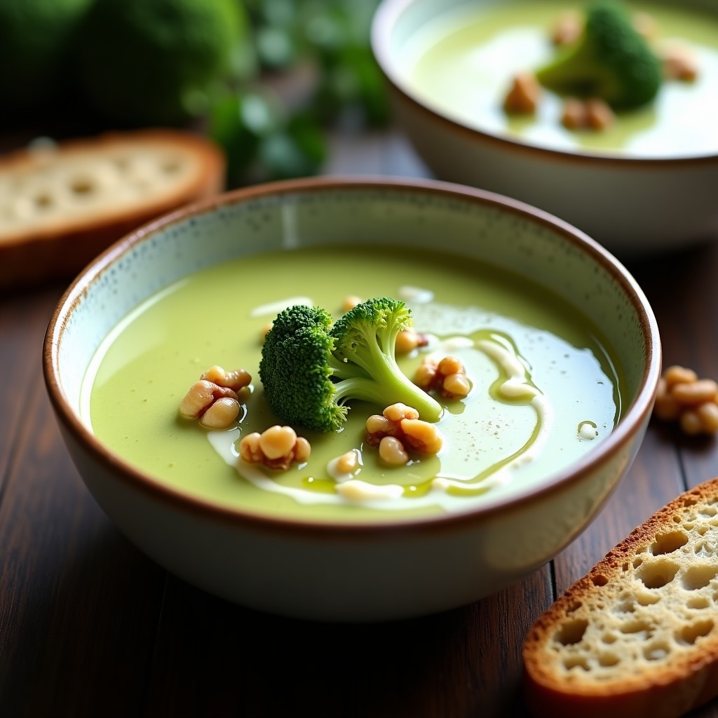 Crema de Brócoli con Queso Azul y Nueces: Receta en Thermomix Cremosa y Gourmet