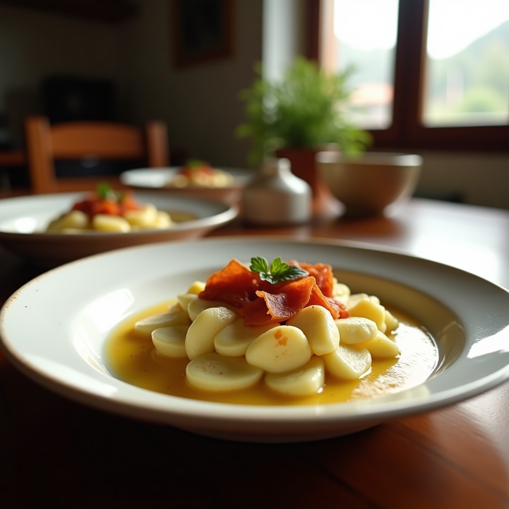Crema de calabacín y puerro con crujiente de jamón serrano y pipas de calabaza, lista en solo 30 minutos