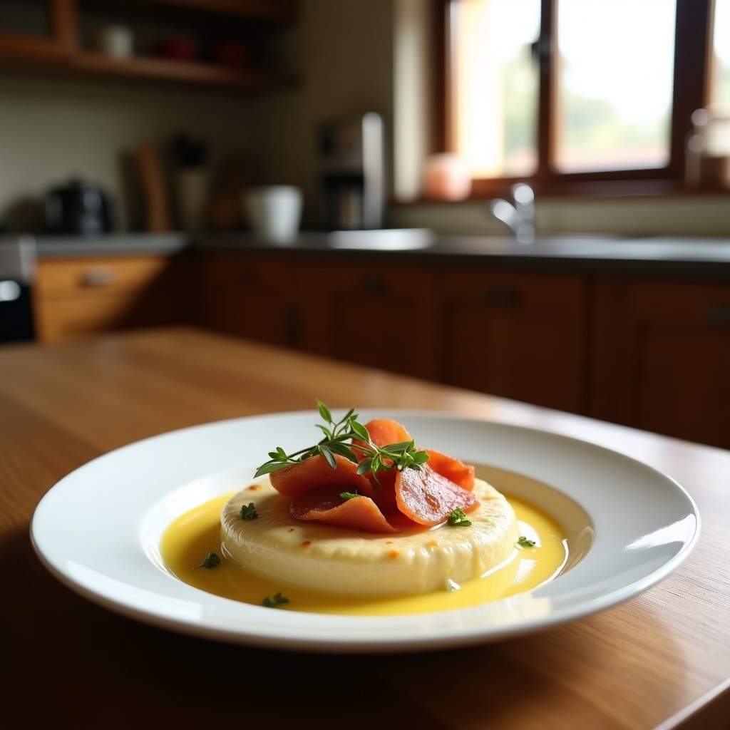 Crema de champiñones y puerro con crujiente de jamón serrano, lista en solo 30 minutos, receta fácil y reconfortante