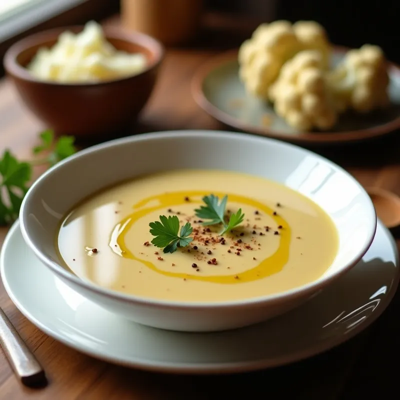Crema de Coliflor Ahumada: Receta en Thermomix con Toque Gourmet y Sin Lácteos