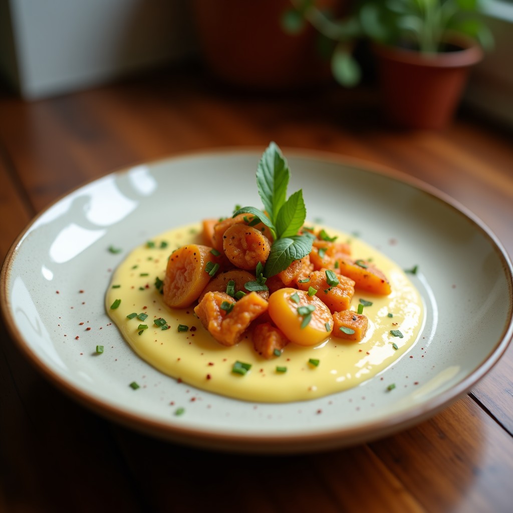 Crema de Calabacín y Albahaca con Crujiente de Panceta: Receta Cremosa y Fácil en 25 Minutos