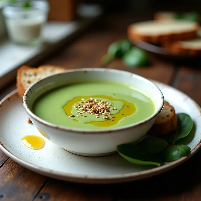 Crema de Espinacas y Tofu Ahumado: Receta Alta en Proteína en Olla Lenta