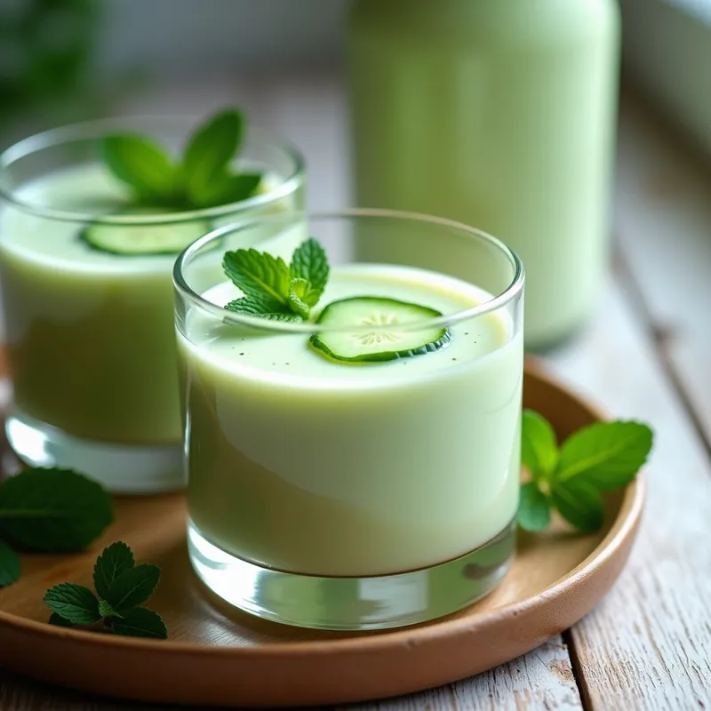 Crema Fría de Pepino y Menta con Yogur Griego: Receta Refrescante en 10 Minutos Sin Cocción