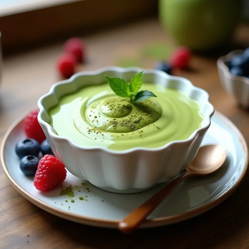 Crema Pastelera de Matcha Vegana: Receta en Thermomix Sin Huevos y Alta en Proteína