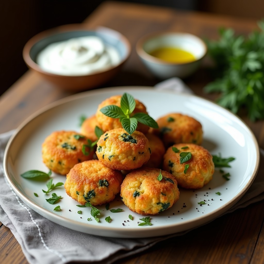 Croquetas de Espinacas y Queso de Oveja: Receta en Airfryer con Toque Griego