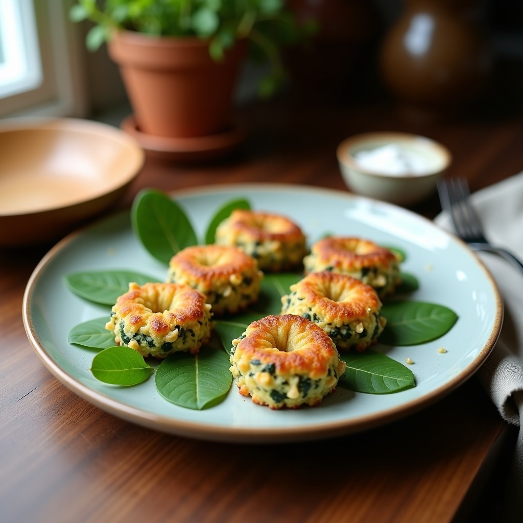 Croquetas de Espinacas y Queso de Caju con Cobertura de Coco: Receta Vegana en Airfryer